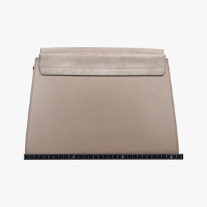 Pre-owned Chloe FAYE Grey Suede × leather  shoulderbag | stylenewstar