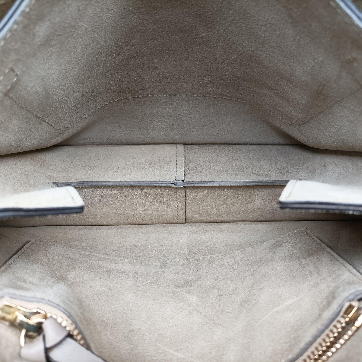 Pre-owned Chloe FAYE Grey Suede × leather  shoulderbag | stylenewstar