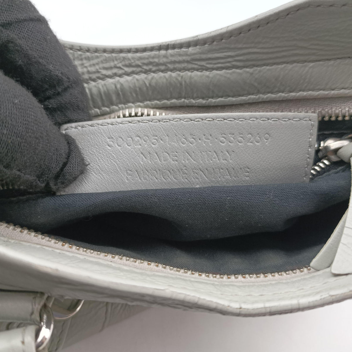 Vintage Balenciaga Classic City Mini Grey lambskin  shoulderbag | stylenewstar
