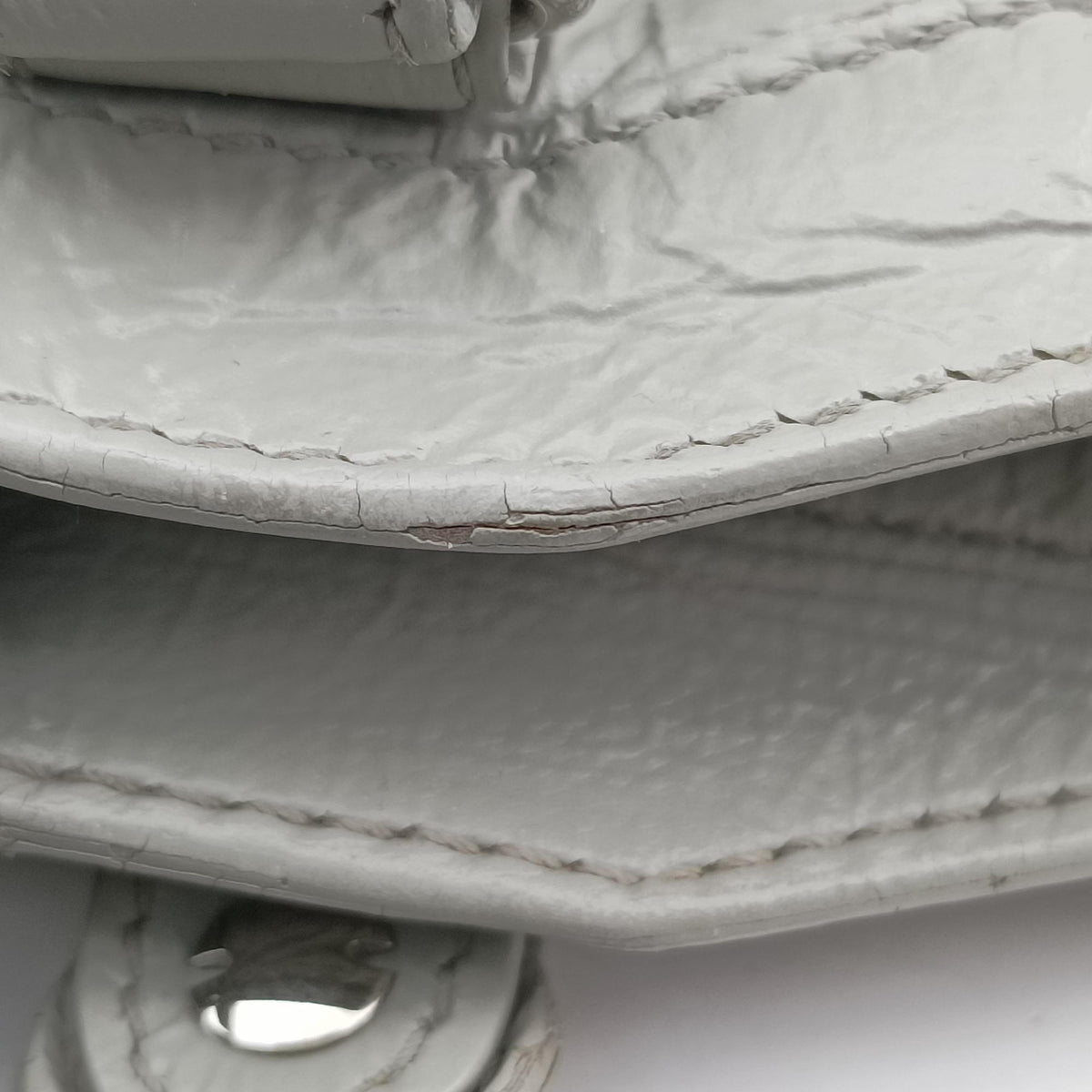 Vintage Balenciaga Classic City Mini Grey lambskin  shoulderbag | stylenewstar