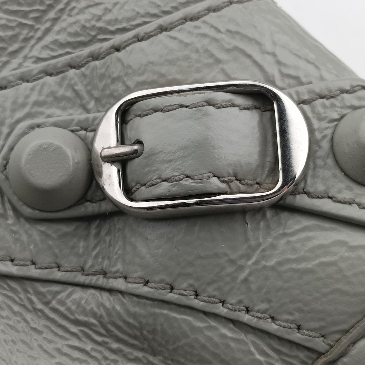 Vintage Balenciaga Classic City Mini Grey lambskin  shoulderbag | stylenewstar