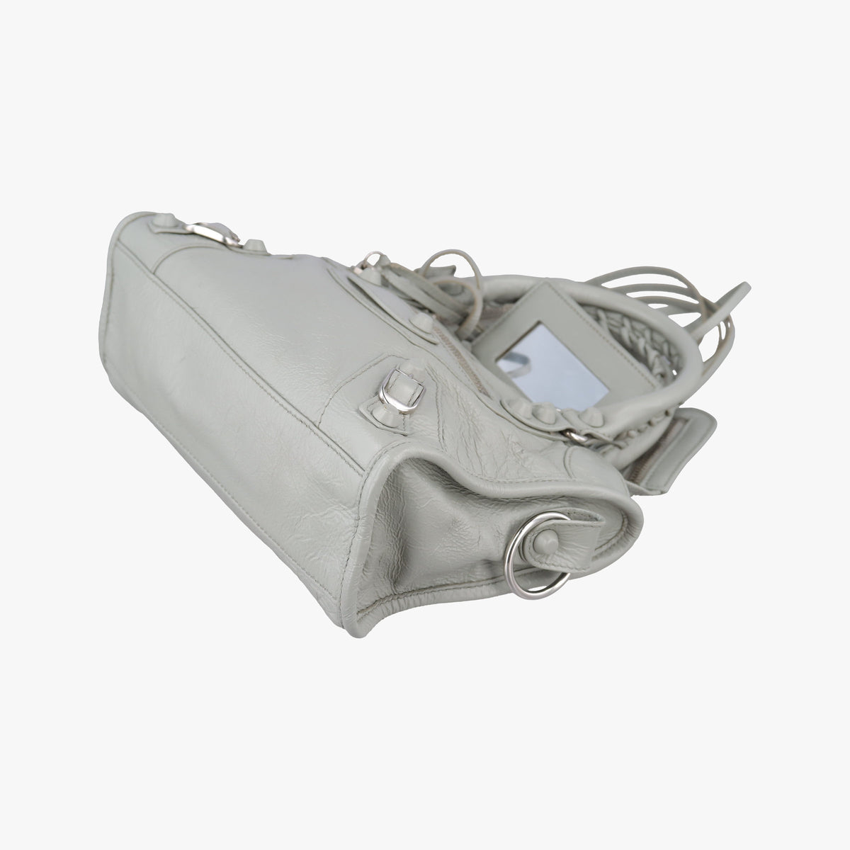 Vintage Balenciaga Classic City Mini Grey lambskin  shoulderbag | stylenewstar