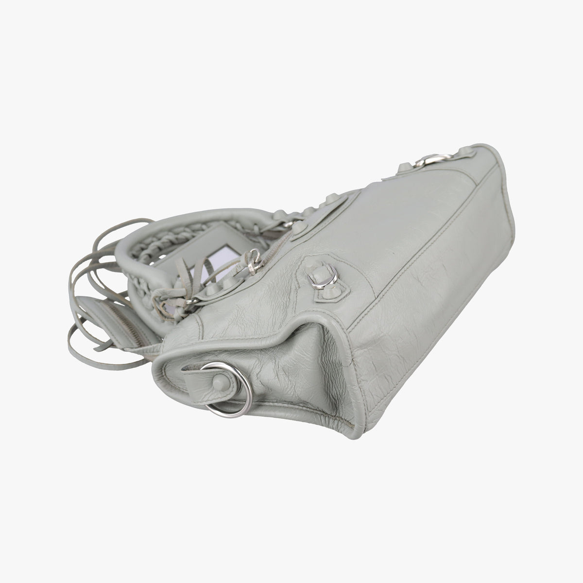 Vintage Balenciaga Classic City Mini Grey lambskin  shoulderbag | stylenewstar