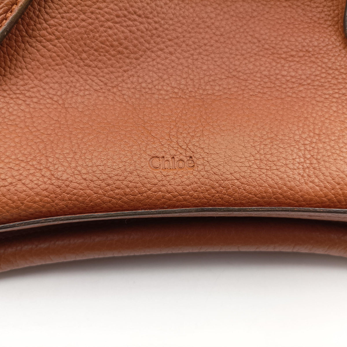 Pre-owned Chloe Paraty Camel Leather  shoulderbag | stylenewstar
