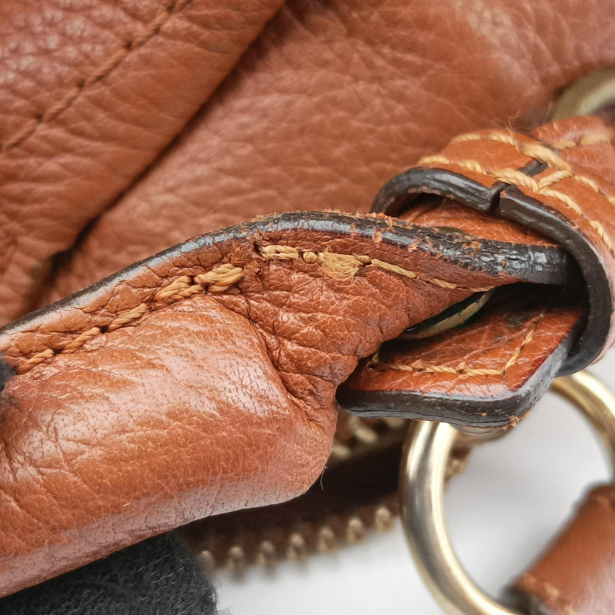 Pre-owned Chloe Paraty Camel Leather  shoulderbag | stylenewstar
