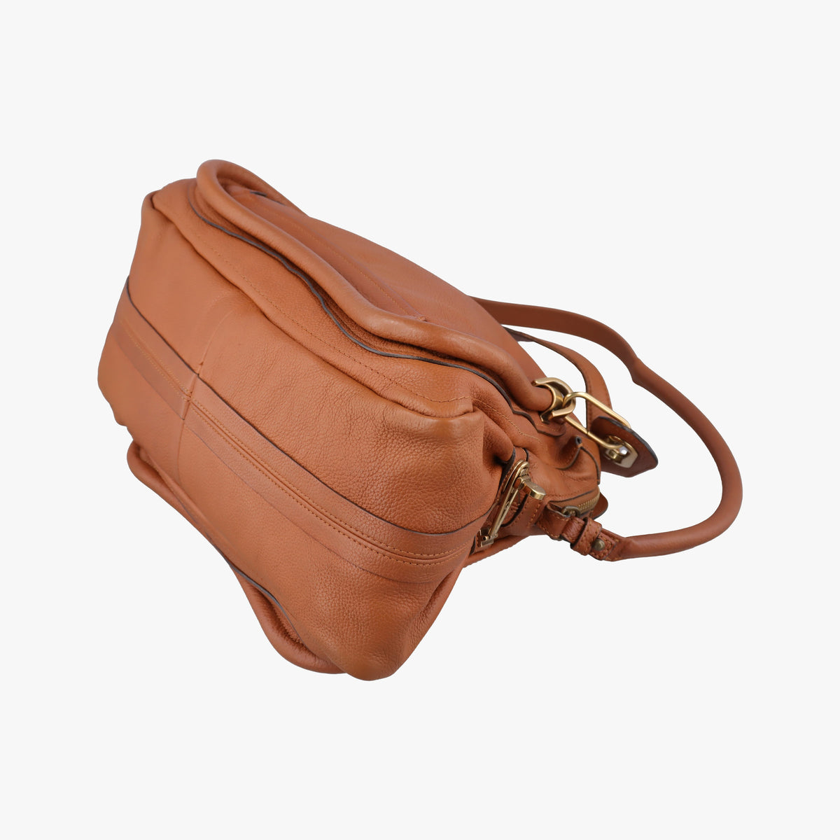 Pre-owned Chloe Paraty Camel Leather  shoulderbag | stylenewstar