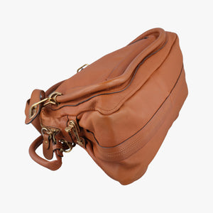 Pre-owned Chloe Paraty Camel Leather  shoulderbag | stylenewstar