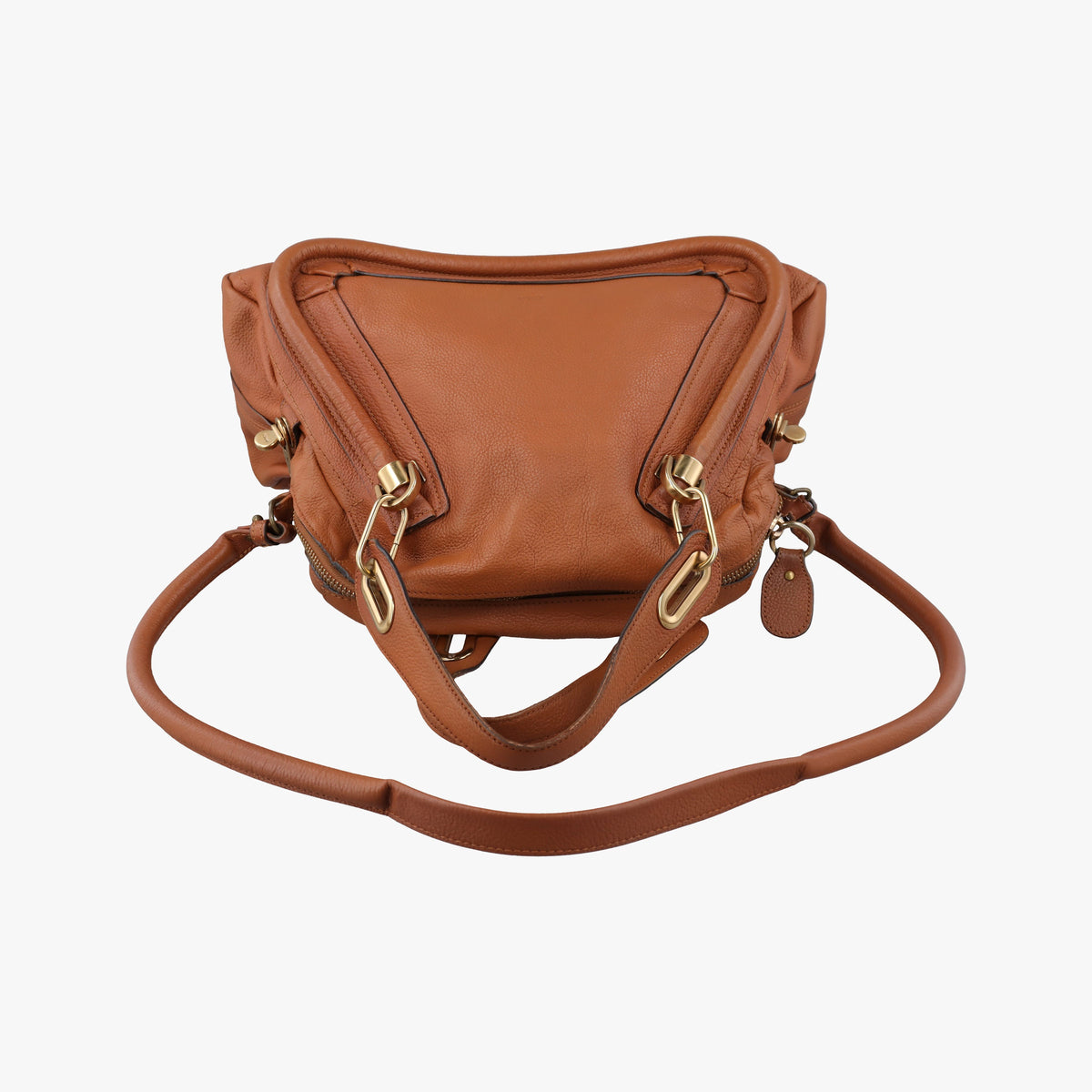 Pre-owned Chloe Paraty Camel Leather  shoulderbag | stylenewstar