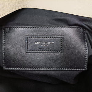 Vintage Yves Saint Laurent ENVELOPE White Leather 440115 shoulderbag | stylenewstar