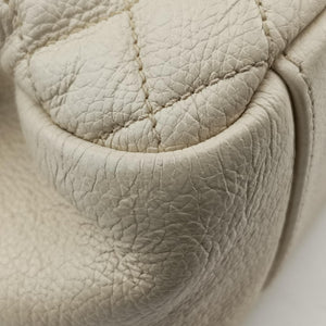 Vintage Yves Saint Laurent ENVELOPE White Leather 440115 shoulderbag | stylenewstar