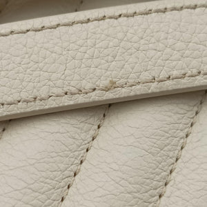 Vintage Yves Saint Laurent ENVELOPE White Leather 440115 shoulderbag | stylenewstar