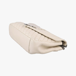 Vintage Yves Saint Laurent ENVELOPE White Leather 440115 shoulderbag | stylenewstar