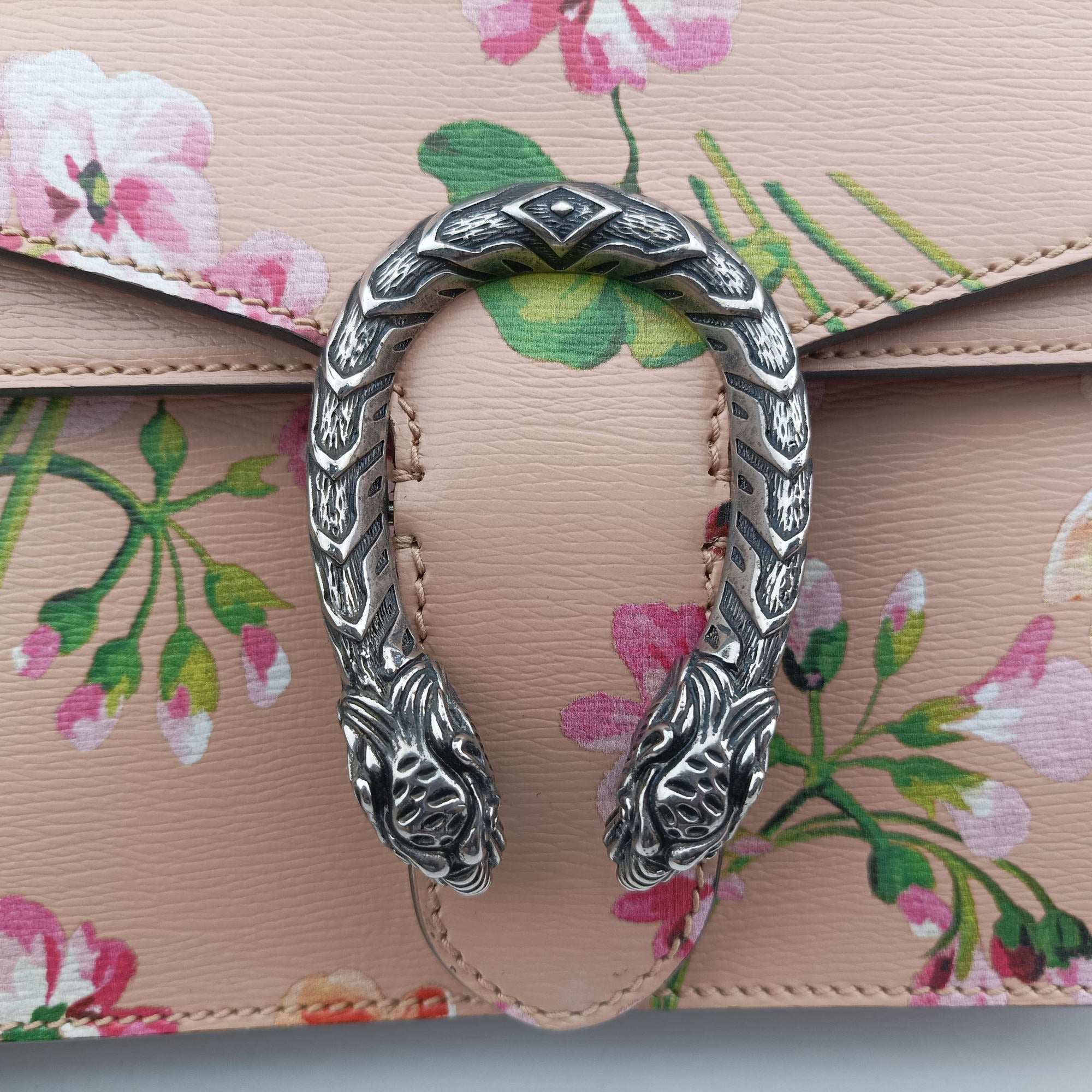 Secondhand Gucci Dionysus Pink×Multicolour Leather 400249 shoulderbag | stylenewstar