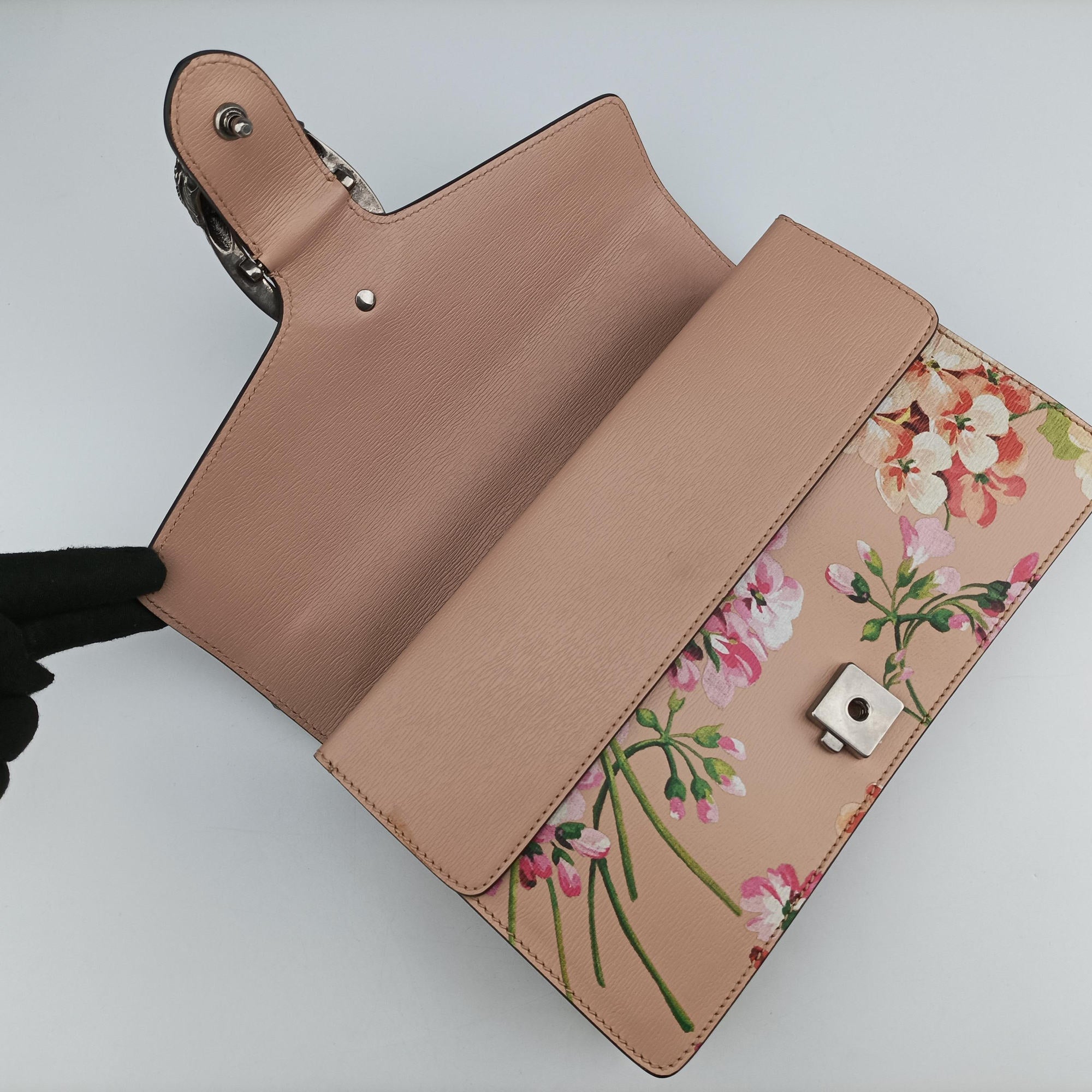 Secondhand Gucci Dionysus Pink×Multicolour Leather 400249 shoulderbag | stylenewstar
