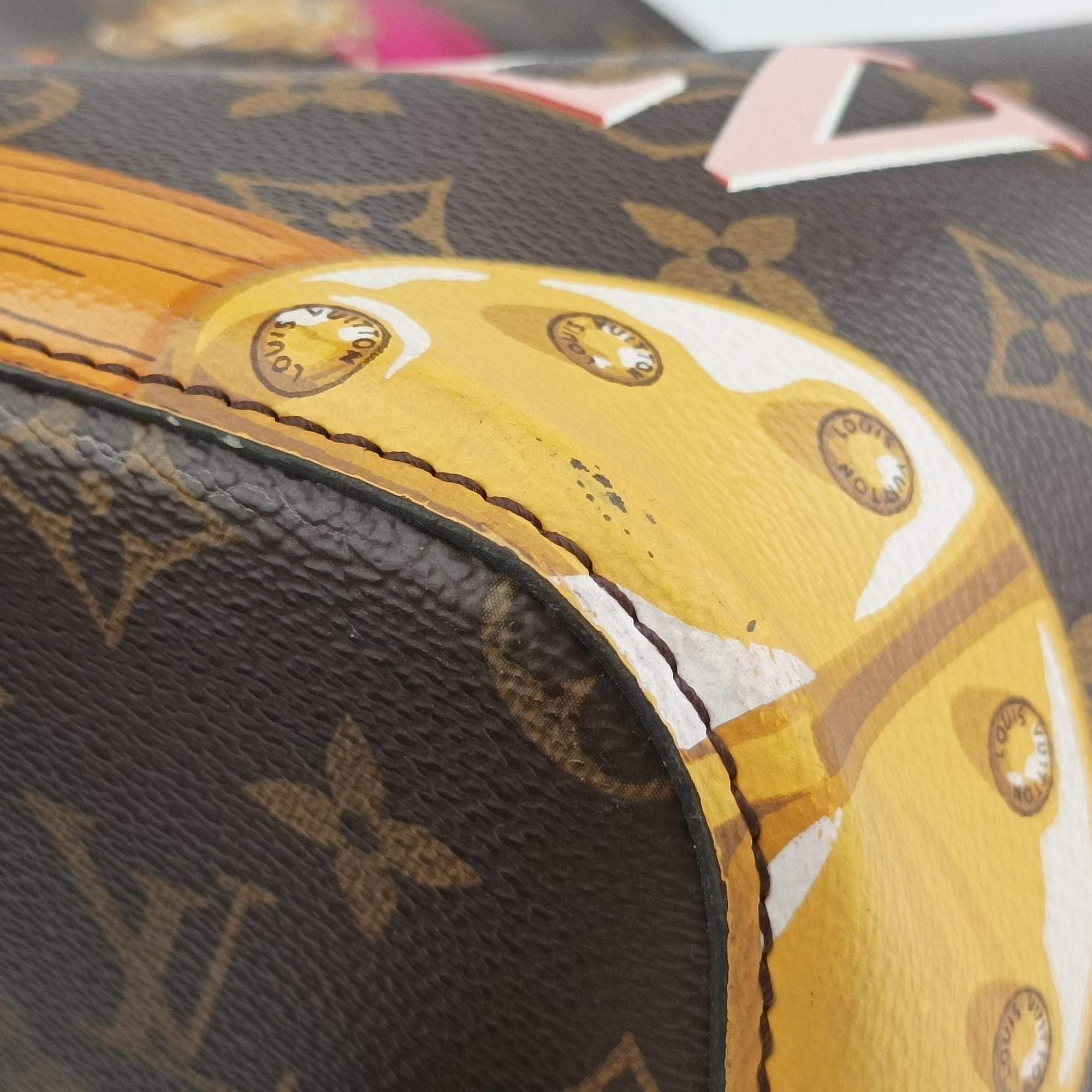 Pre-owned Louis Vuitton NeoNoe brown×Multicolor Monogram Canvas M40649 shoulderbag | stylenewstar