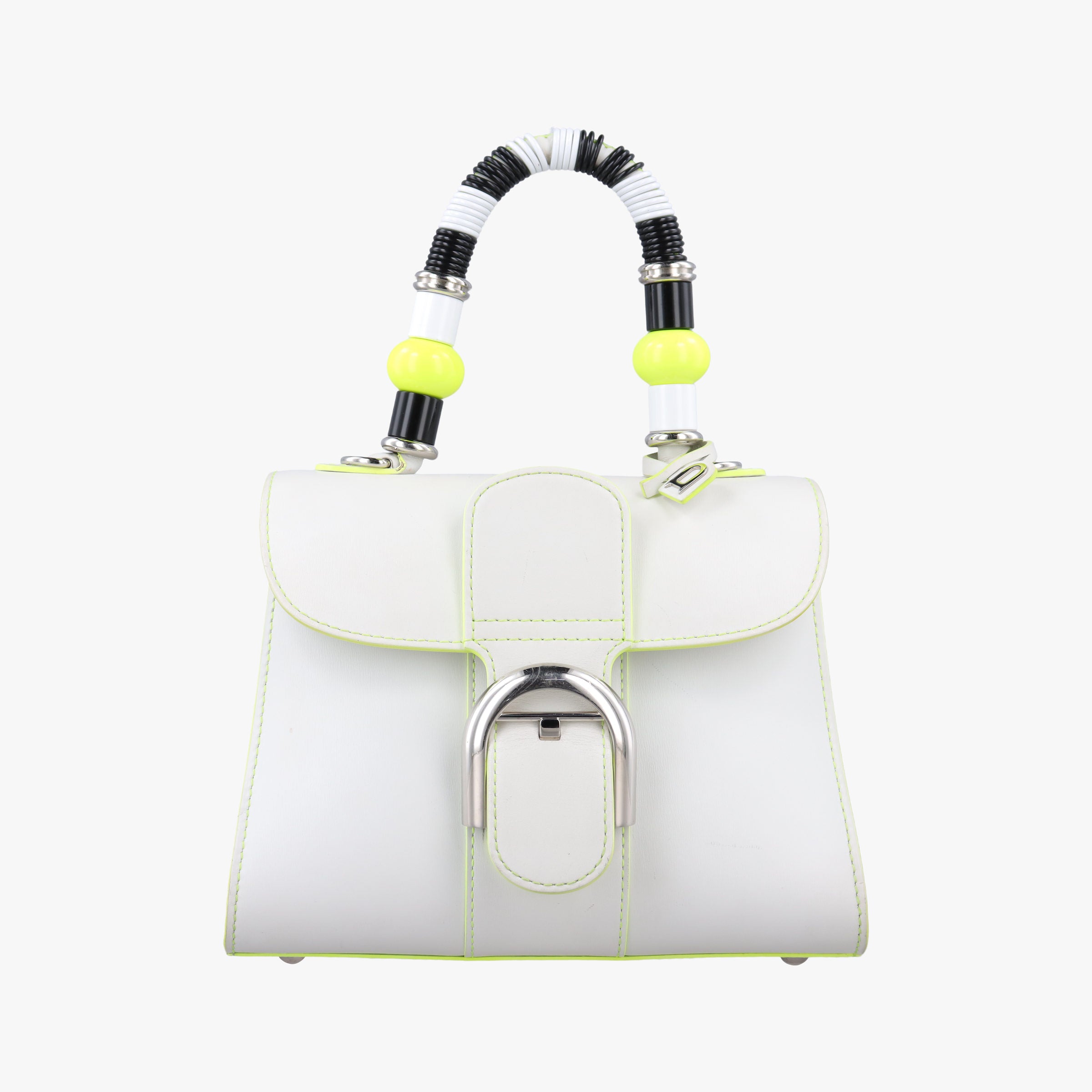 Pre-owned Delvaux Brillant mini White Leather  handbag | stylenewstar
