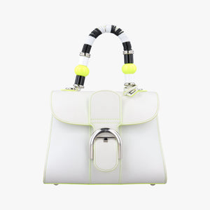 Pre-owned Delvaux Brillant mini White Leather  handbag | stylenewstar