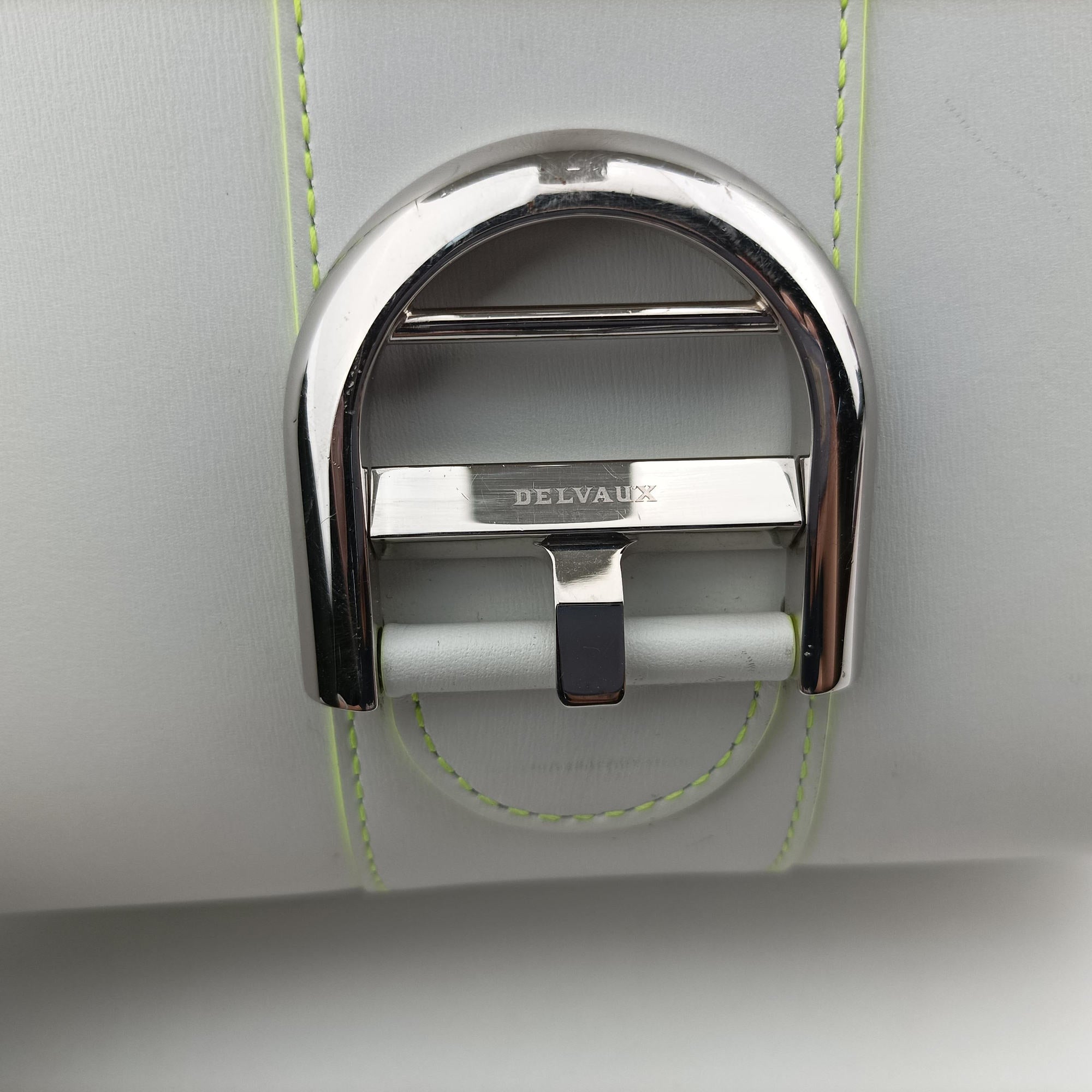 Pre-owned Delvaux Brillant mini White Leather  handbag | stylenewstar