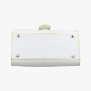 Pre-owned Delvaux Brillant mini White Leather  handbag | stylenewstar