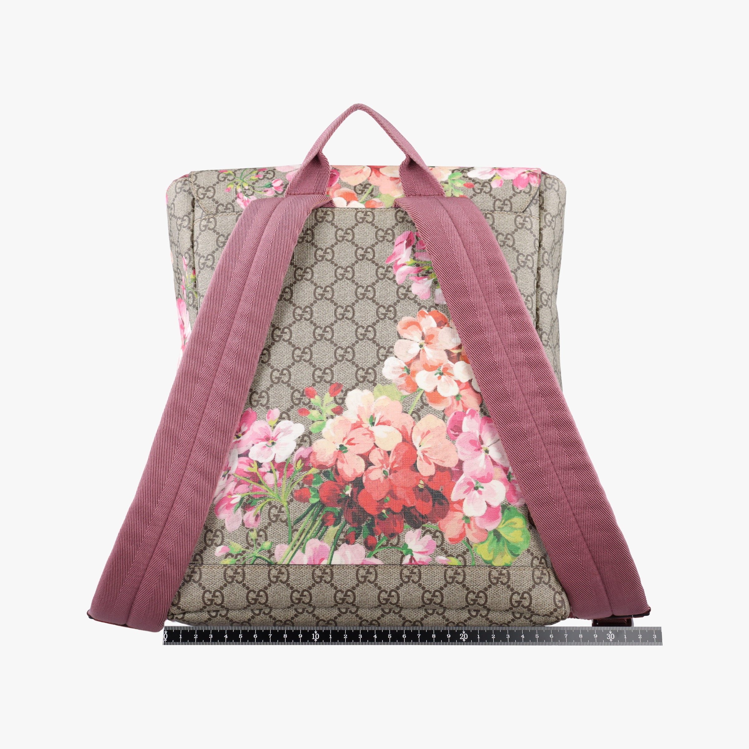 Pre-owned Gucci GG Blooms Beige×multi PVC coated canvas 405019 backpack/rucksack | stylenewstar