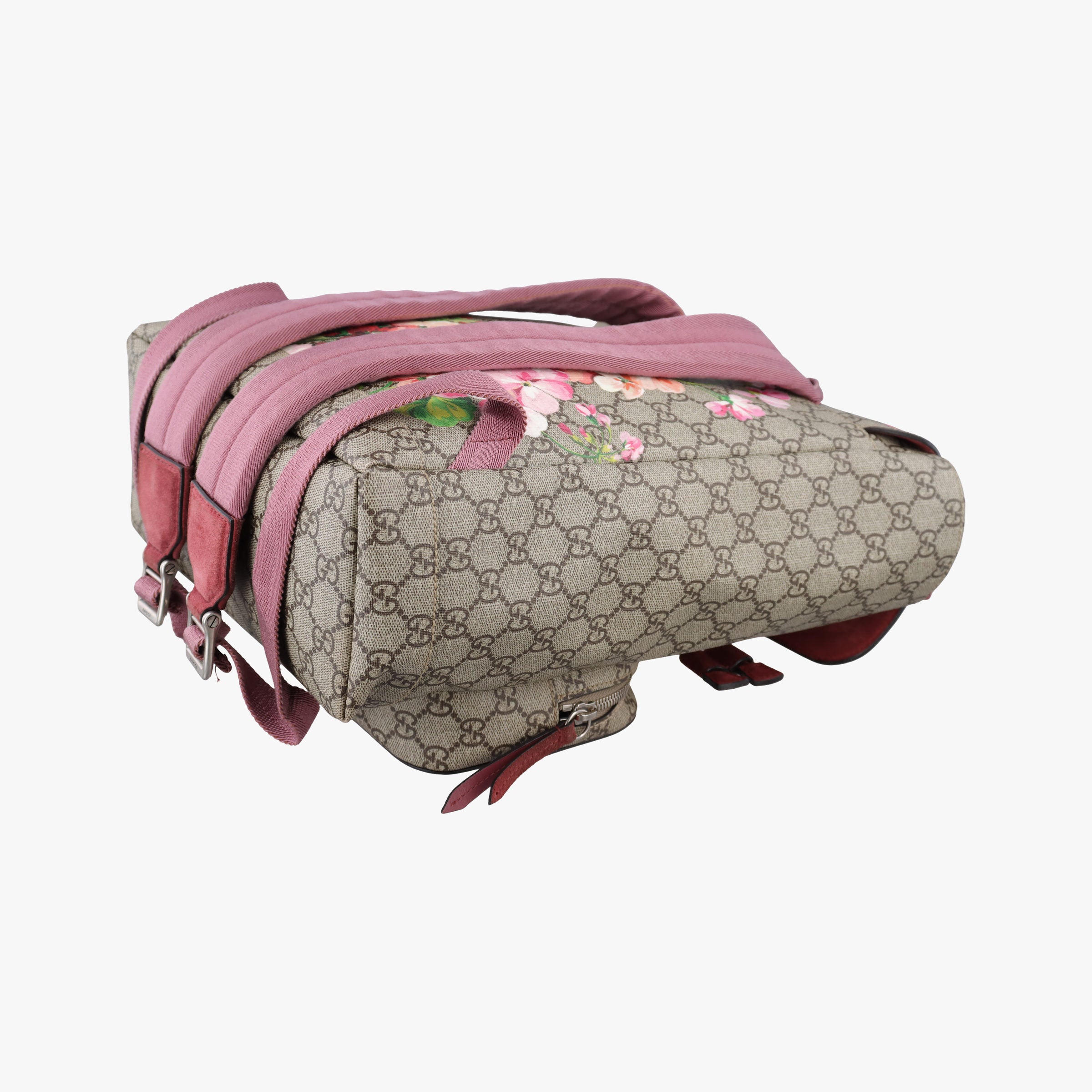 Pre-owned Gucci GG Blooms Beige×multi PVC coated canvas 405019 backpack/rucksack | stylenewstar