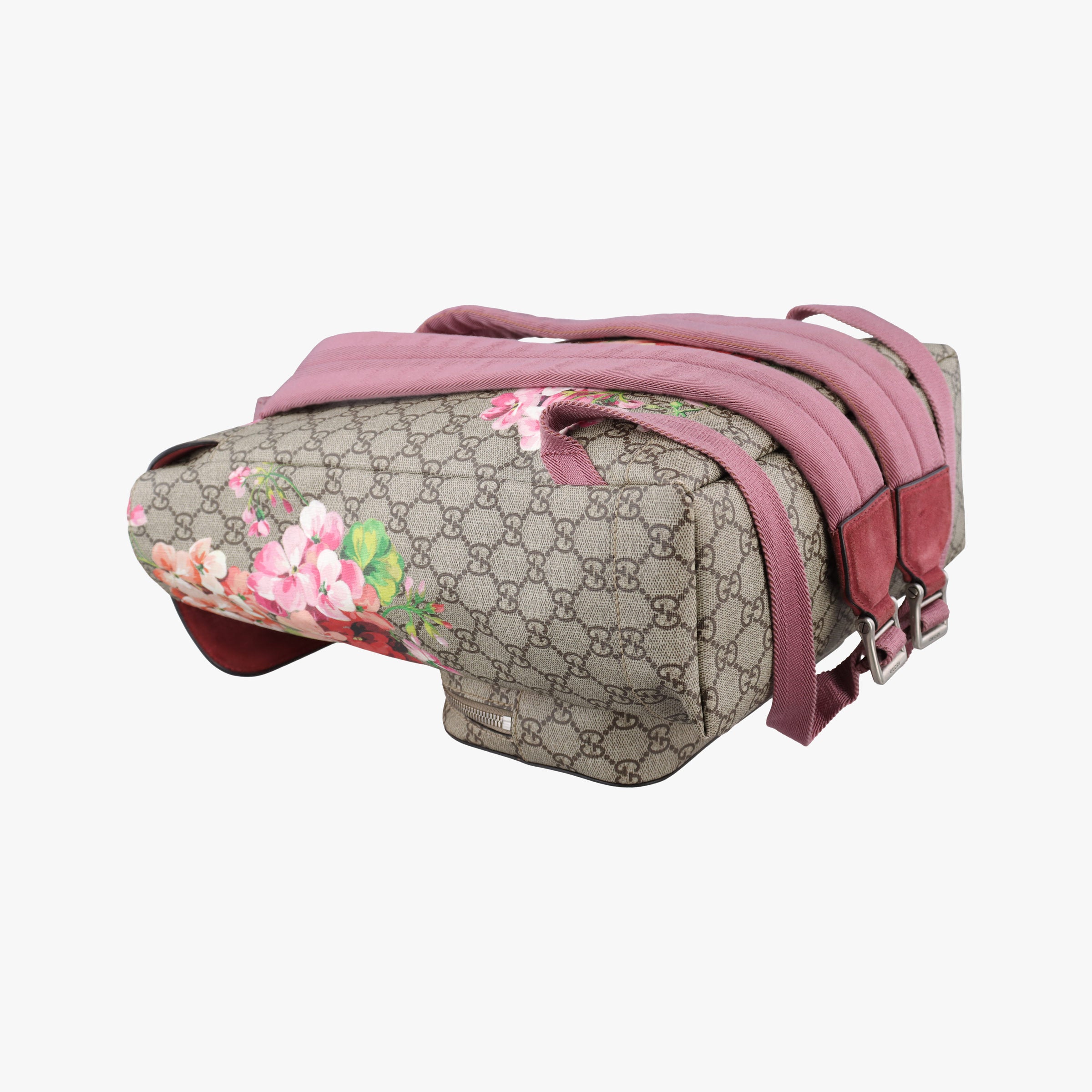 Pre-owned Gucci GG Blooms Beige×multi PVC coated canvas 405019 backpack/rucksack | stylenewstar