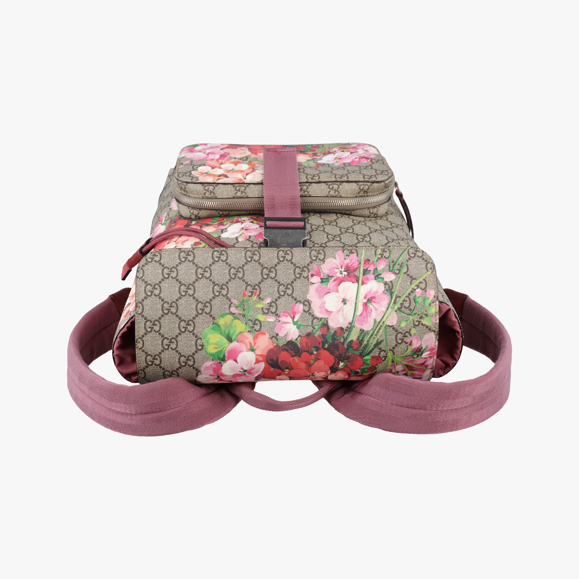 Pre-owned Gucci GG Blooms Beige×multi PVC coated canvas 405019 backpack/rucksack | stylenewstar