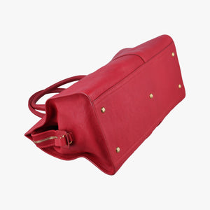 Secondhand Yves Saint Laurent Cabas ChYc Red Leather 279079 handbag | stylenewstar