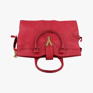 Secondhand Yves Saint Laurent Cabas ChYc Red Leather 279079 handbag | stylenewstar