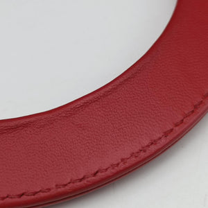 Pre-owned Christian Dior Lady Dior Red lambskin  shoulderbag | stylenewstar