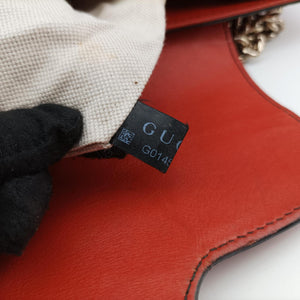 Pre-owned Gucci Emily Red Leather 295403 shoulderbag | stylenewstar