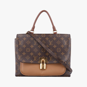 Pre-owned Louis Vuitton MARIGNAN Brown×Sesae Monogram Canvas×calf leather M44257 shoulderbag | stylenewstar