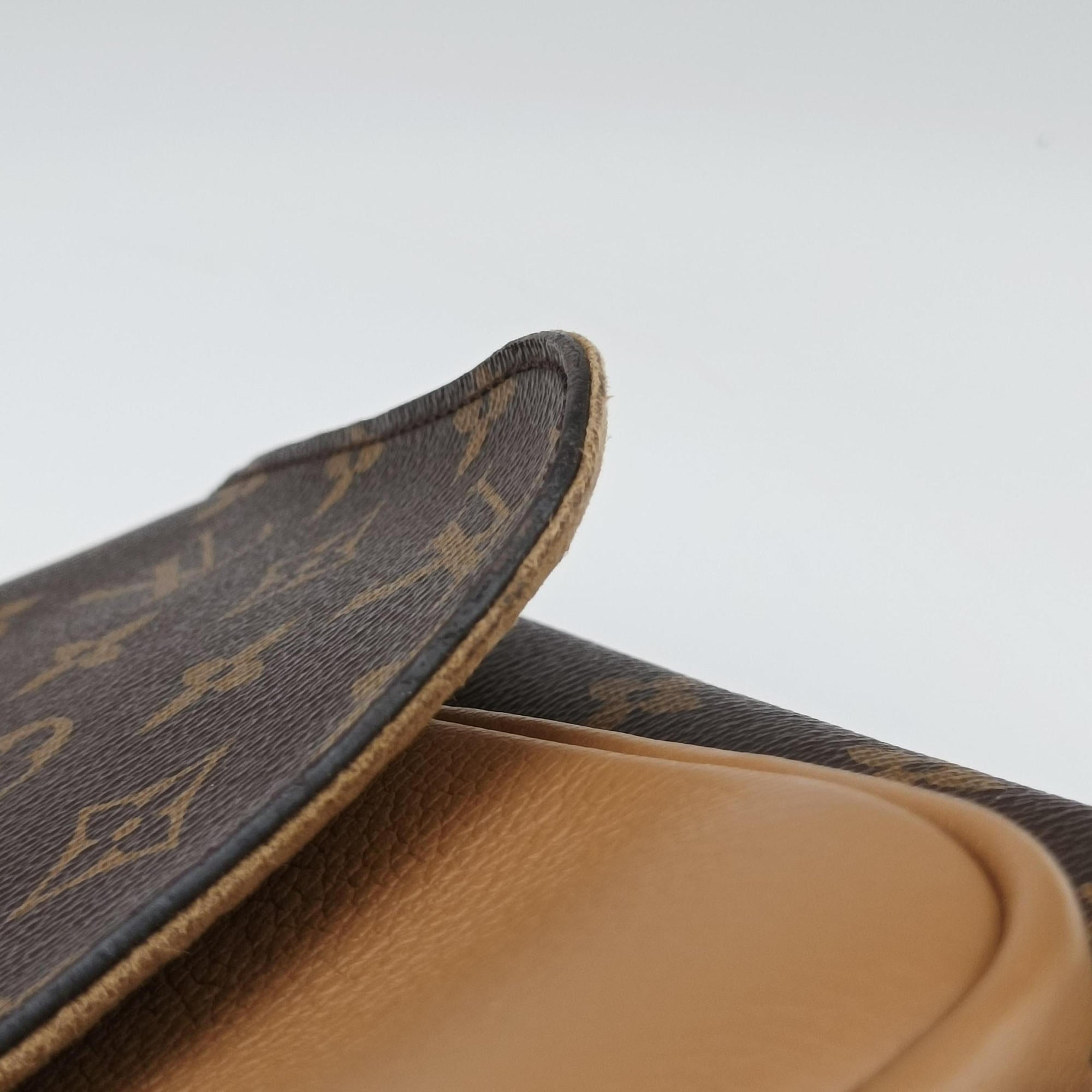 Pre-owned Louis Vuitton MARIGNAN Brown×Sesae Monogram Canvas×calf leather M44257 shoulderbag | stylenewstar