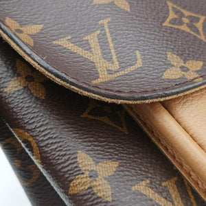 Pre-owned Louis Vuitton MARIGNAN Brown×Sesae Monogram Canvas×calf leather M44257 shoulderbag | stylenewstar