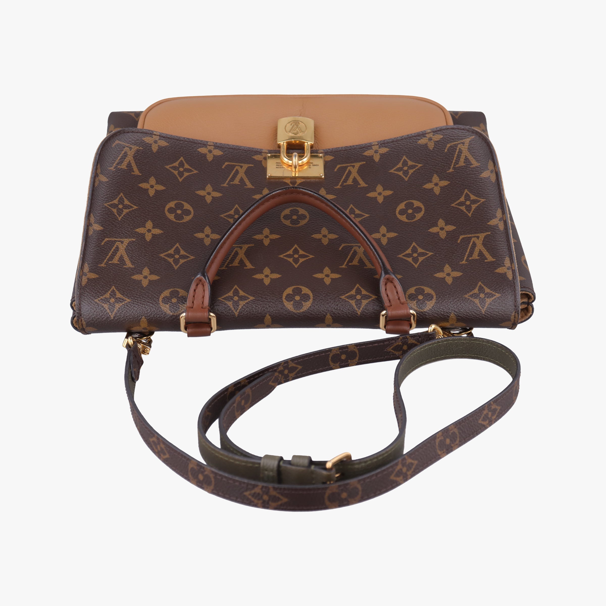 Pre-owned Louis Vuitton MARIGNAN Brown×Sesae Monogram Canvas×calf leather M44257 shoulderbag | stylenewstar