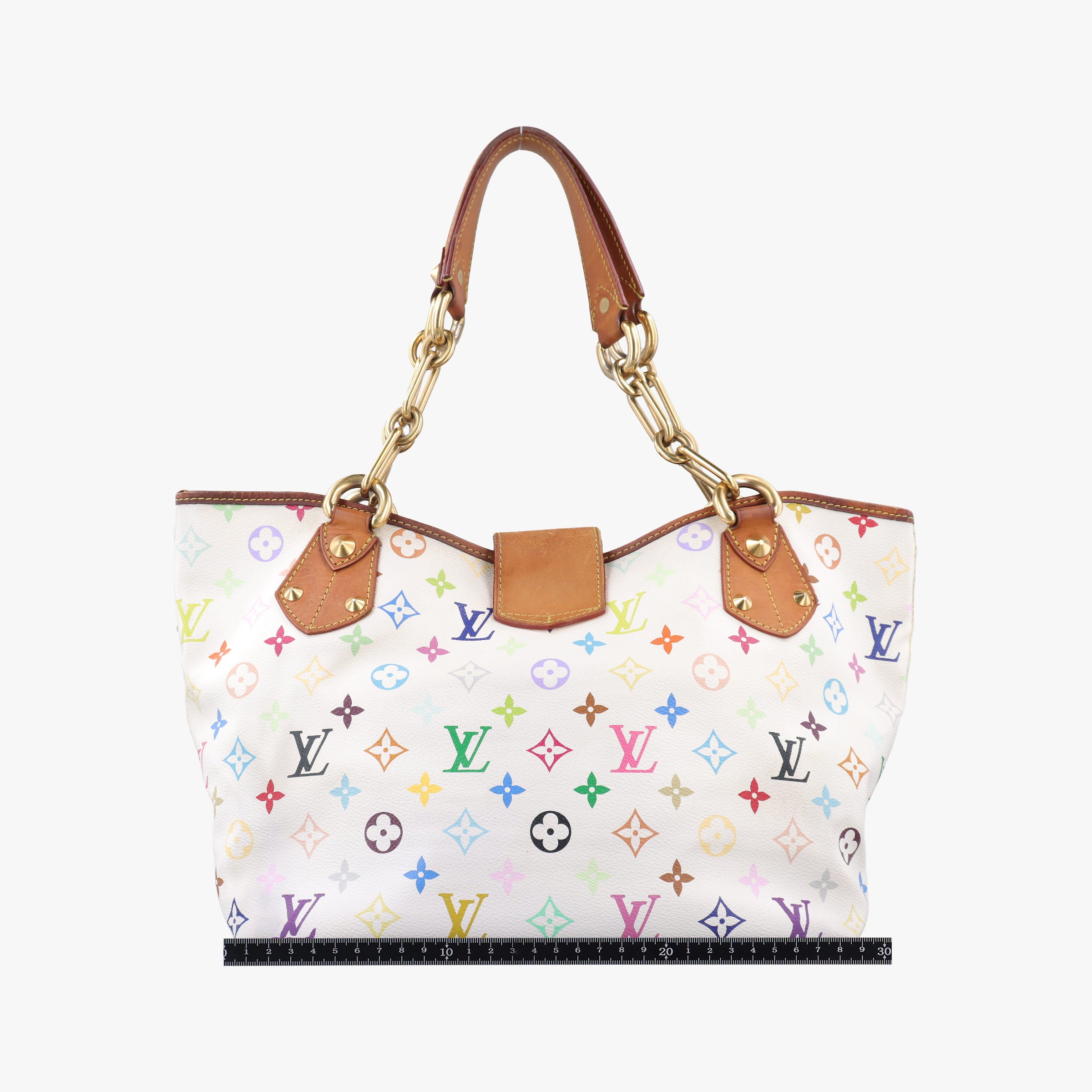 Pre-owned Louis Vuitton ANNIE GM white Monogram Multicolor M40303 shoulderbag | stylenewstar