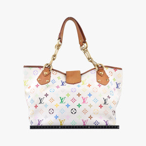 Pre-owned Louis Vuitton ANNIE GM white Monogram Multicolor M40303 shoulderbag | stylenewstar
