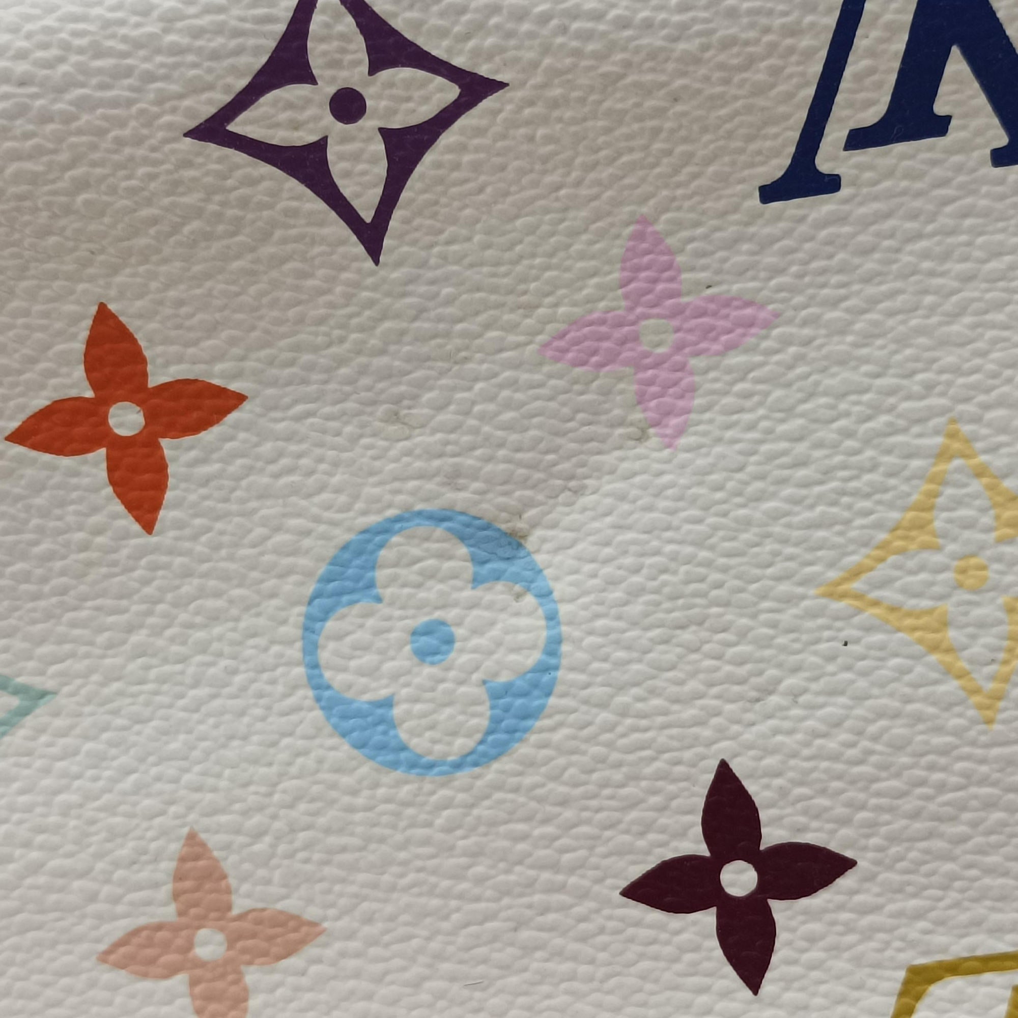 Pre-owned Louis Vuitton ANNIE GM white Monogram Multicolor M40303 shoulderbag | stylenewstar