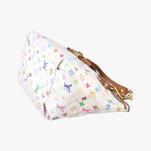 Pre-owned Louis Vuitton ANNIE GM white Monogram Multicolor M40303 shoulderbag | stylenewstar