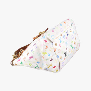 Pre-owned Louis Vuitton ANNIE GM white Monogram Multicolor M40303 shoulderbag | stylenewstar