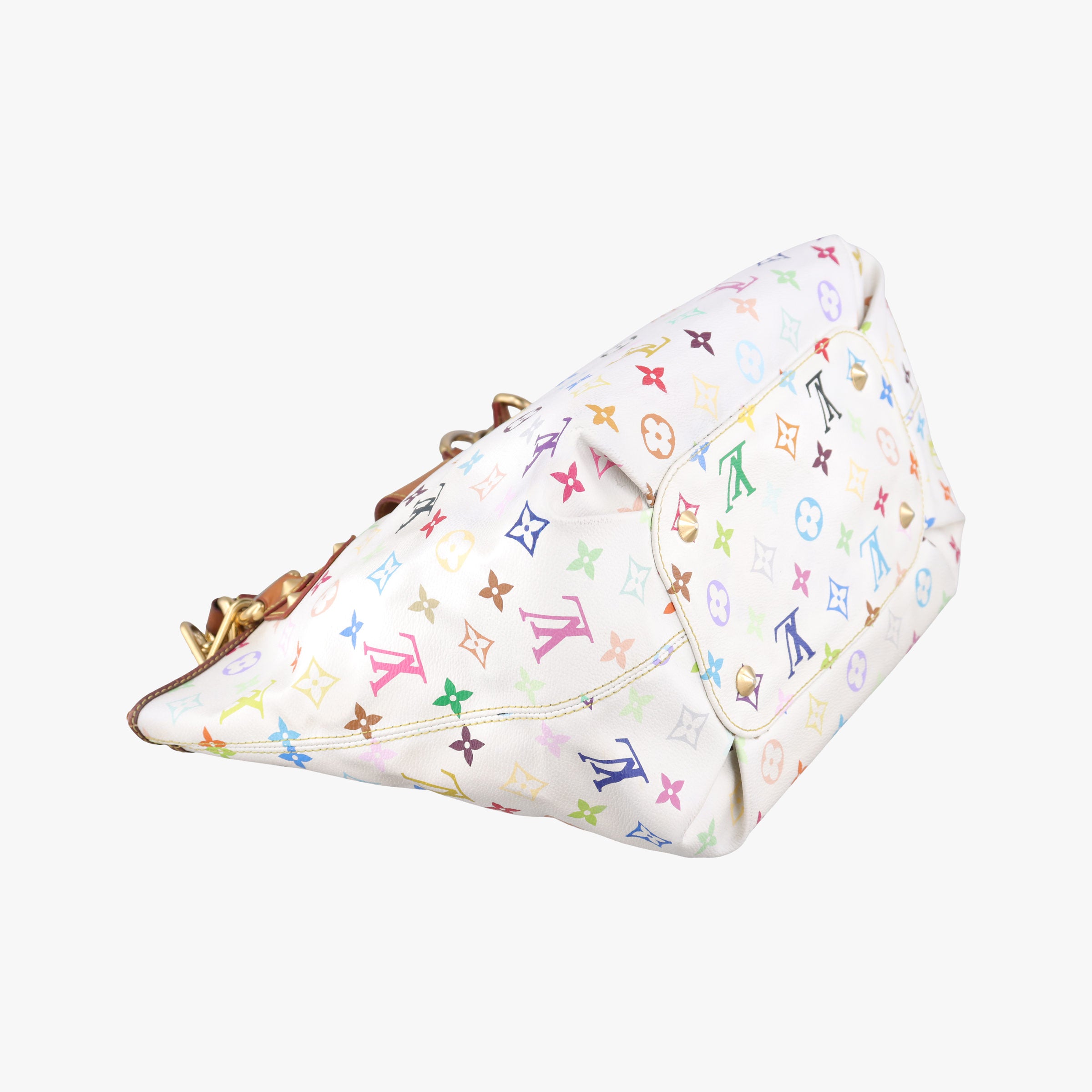 Pre-owned Louis Vuitton ANNIE GM white Monogram Multicolor M40303 shoulderbag | stylenewstar
