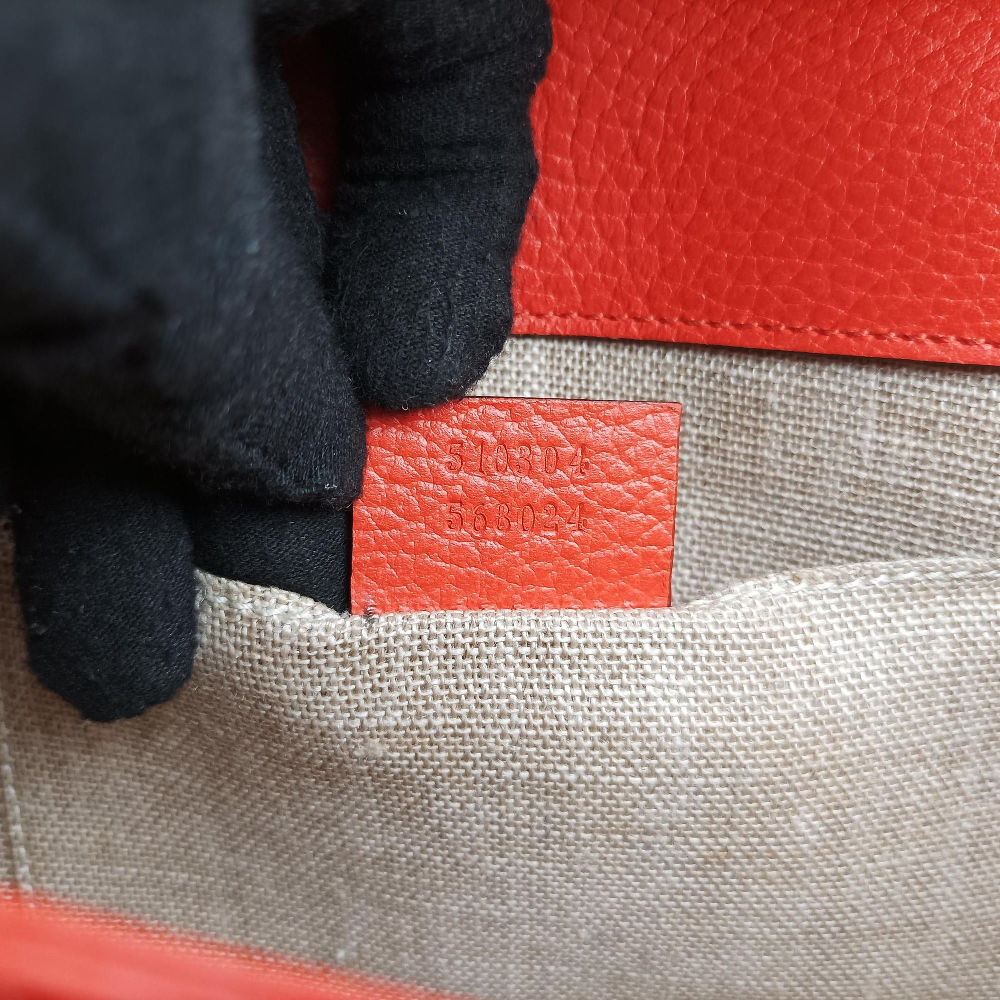 Pre-owned Gucci Interlocking G Orange Leather 510304 shoulderbag | stylenewstar