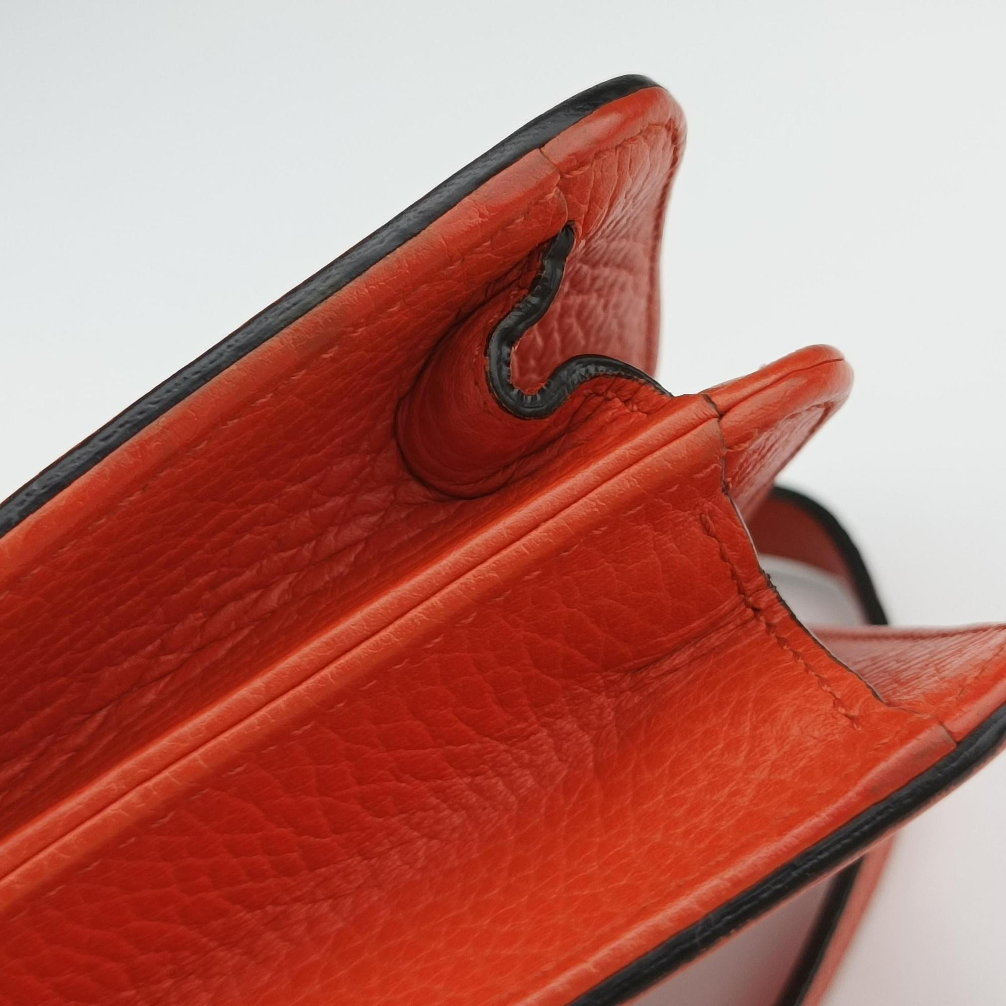 Pre-owned Gucci Interlocking G Orange Leather 510304 shoulderbag | stylenewstar