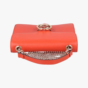Pre-owned Gucci Interlocking G Orange Leather 510304 shoulderbag | stylenewstar