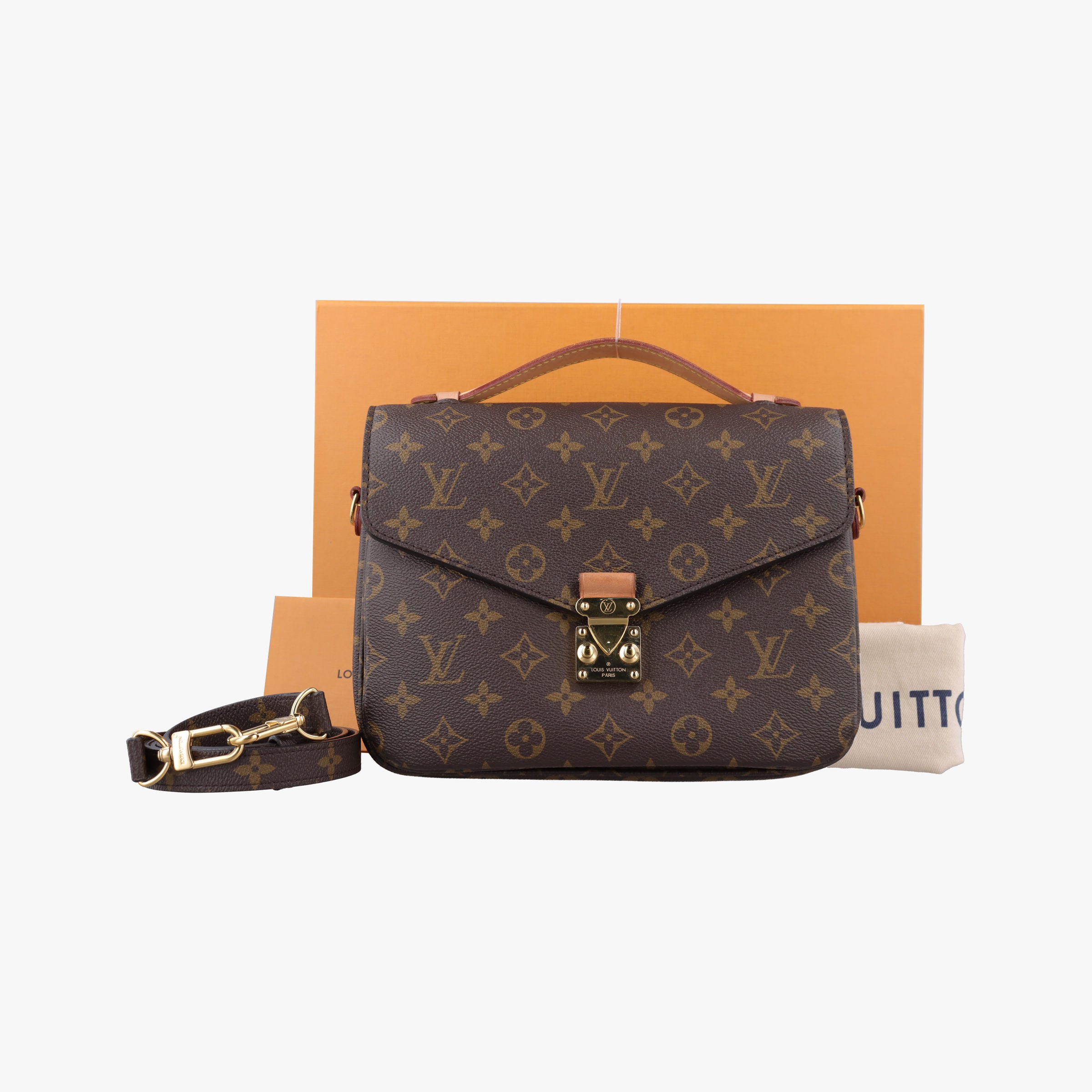 Pre-owned Louis Vuitton Pochette Metis MM Brown Monogram Canvas M44875 shoulderbag | stylenewstar