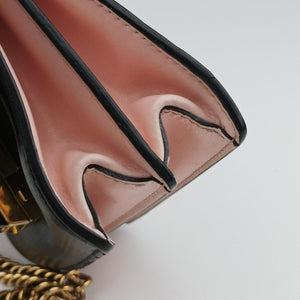 Pre-owned Fendi Kan I Black Leather 8M0381 shoulderbag | stylenewstar