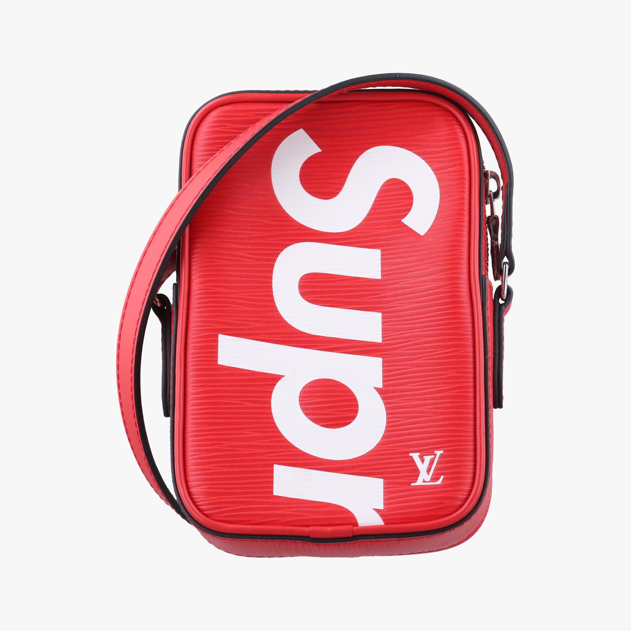Pre-owned Louis Vuitton Danube PPM Supreme Collaboration ROUGE×white Epi M53434 shoulderbag | stylenewstar