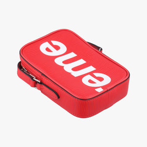 Pre-owned Louis Vuitton Danube PPM Supreme Collaboration ROUGE×white Epi M53434 shoulderbag | stylenewstar