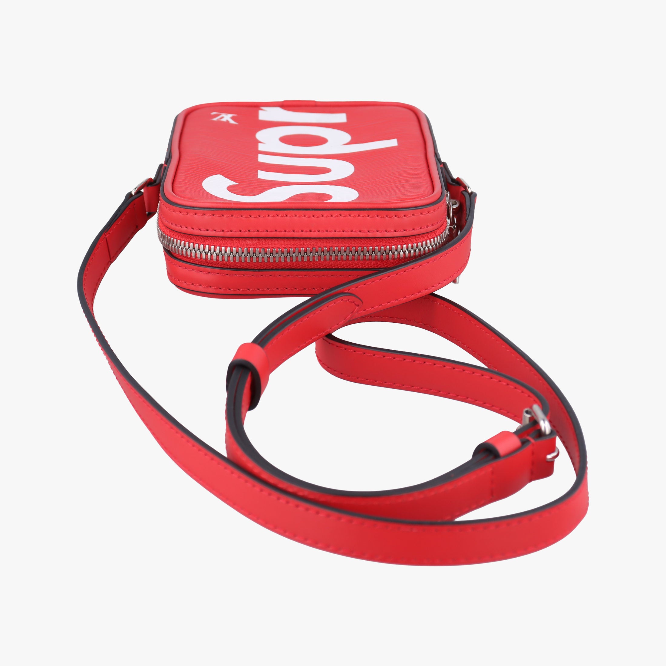 Pre-owned Louis Vuitton Danube PPM Supreme Collaboration ROUGE×white Epi M53434 shoulderbag | stylenewstar