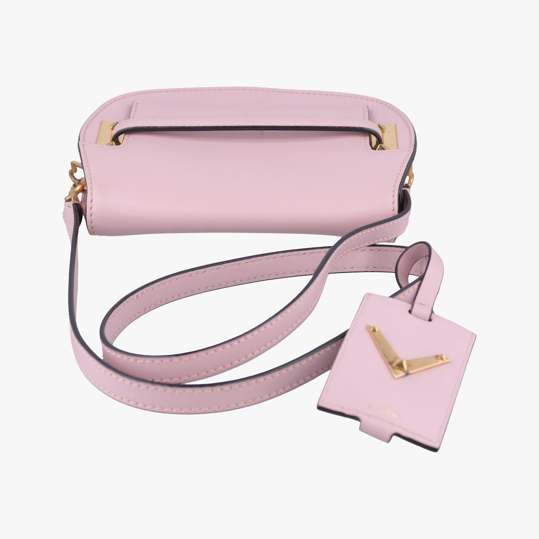 Secondhand Valentino My Rockstud Pink Leather  shoulderbag | stylenewstar